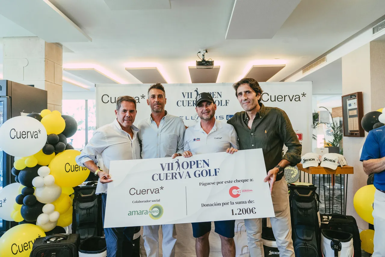 Entrega del cheque solidario a la Fundación HEROGRA Ricardo García